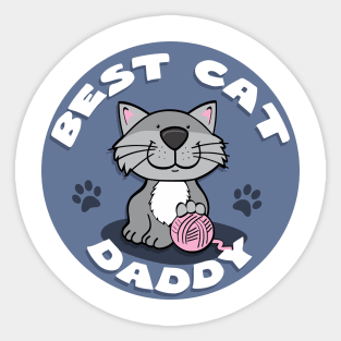 Cat daddy pajamas Sticker